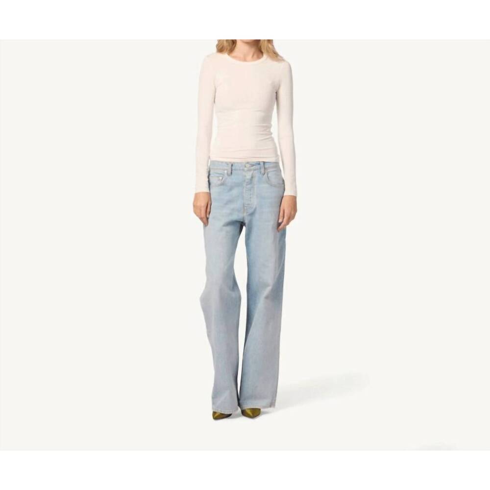 NEW SABLYN sammy relaxed straight leg jeans in azure